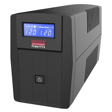 Maruson UPS System, 800VA, Line Interactive, Out: 110 to 120V AC In: 110 to 120V AC Maruson Pro-800LCD